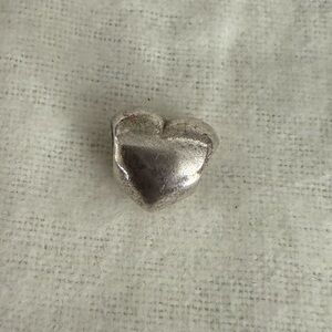 Authentic Pandora Sterling Silver Heart Charm Bead